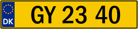 Trailer License Plate